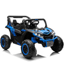 24V Blue 4WD Kids UTV Truck with 2-Seater and 4X200W Battery Power Magic Cars 7