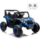24V Blue 4WD Kids UTV Truck with 2-Seater and 4X200W Battery Power Magic Cars 8
