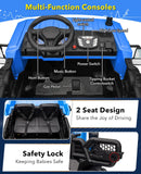 24V Electric Kids Ride-On Dump Truck Toy with Remote Control, Shovel, and Dump Bed - Blue Magic Cars 3