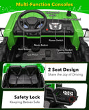 24V Kids Electric Ride-On Dump Truck Toy with Remote, Shovel, and Dump Bed Green Magic Cars 3