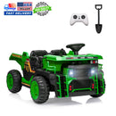 24V Kids Electric Ride-On Dump Truck Toy with Remote, Shovel, and Dump Bed Green Magic Cars Variant 0