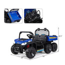 Navy 24V Electric 4WD Dump Truck for Kids - 2-Seater with Dump Bed Magic Cars 4