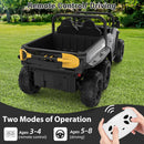 24V Remote-Controlled Electric Dump Truck for Kids with Music Player and Dump Bed in Gray Magic Cars 5