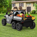 24V Remote-Controlled Electric Dump Truck for Kids with Music Player and Dump Bed in Gray Magic Cars 7
