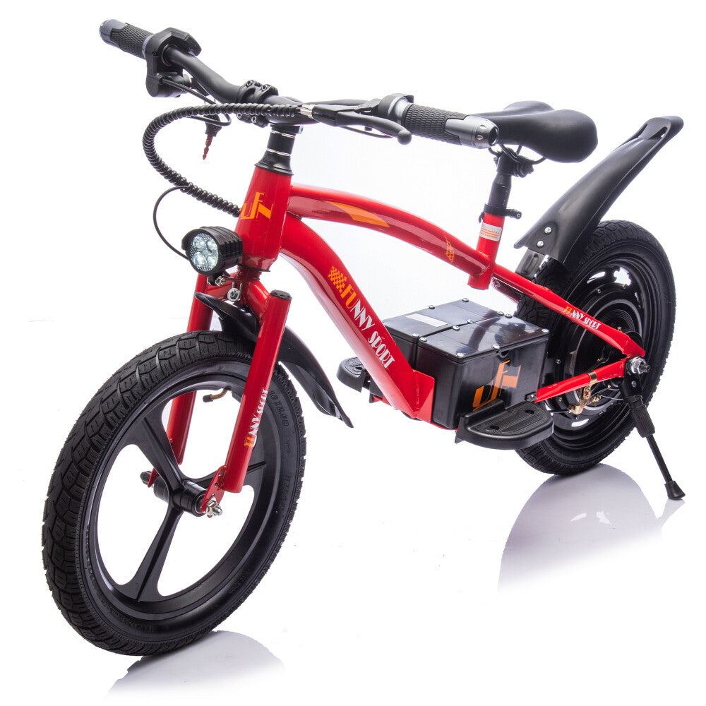 24V 300W Electric Ride-On Bike for Kids Ages 5–12 with 16