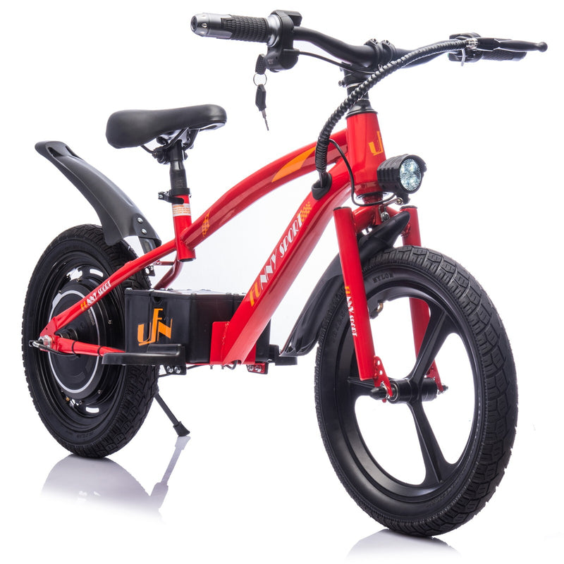 24V Kids Ride On Electric Dirt Red Bike,300W Super Power Motor Free Warranty 1 Year