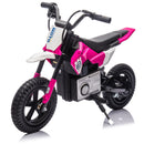 24V Pink Kids Electric Motocross Ride-On Motorcycle with Adjustable Speeds 3 to 9 MPH Magic Cars 11