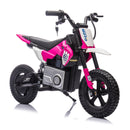 24V Pink Kids Electric Motocross Ride-On Motorcycle with Adjustable Speeds 3 to 9 MPH Magic Cars 2