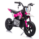 24V Pink Kids Electric Motocross Ride-On Motorcycle with Adjustable Speeds 3 to 9 MPH Magic Cars 3