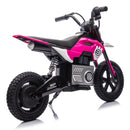 24V Pink Kids Electric Motocross Ride-On Motorcycle with Adjustable Speeds 3 to 9 MPH Magic Cars 6