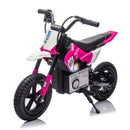 24V Pink Kids Electric Motocross Ride-On Motorcycle with Adjustable Speeds 3 to 9 MPH Magic Cars Variant 0