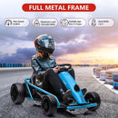24V Kids Ride-On Go Kart with 8MPH Speed, Drifting Car, 2x300W Motors, Blue, Supports 155lbs Magic Cars 5