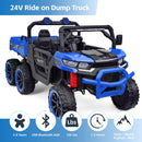 24V Electric 2-Seater Kids Ride-On Dump Truck with Remote Control and 6 Wheels, 6mph Magic Cars 2