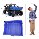 24V Electric 2-Seater Kids Ride-On Dump Truck with Remote Control and 6 Wheels, 6mph Magic Cars 6