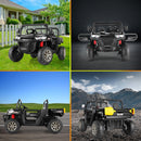 24V Kids 2-Seater Electric Ride-On Dump Truck with Bluetooth and Power Wheels Magic Cars 12