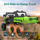 24V Electric 2-Seater Kids Ride-On Dump Truck with Remote Control and MP3 Player Magic Cars 3