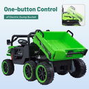 24V Electric 2-Seater Kids Ride-On Dump Truck with Remote Control and MP3 Player Magic Cars 4