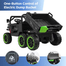 24V Electric 2-Seater Kids Ride-On Dump Truck with 4-Wheel Drive and Remote Control, 6mph Magic Cars 4