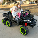 24V Electric 2-Seater Kids Ride-On Dump Truck with 4-Wheel Drive and Remote Control, 6mph Magic Cars 5