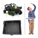 24V Electric 2-Seater Kids Ride-On Dump Truck with 4-Wheel Drive and Remote Control, 6mph Magic Cars 6