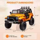24V 2-Seater Electric Kids Ride-On Truck with Switchable 2WD/4WD and Remote Control Magic Cars 2