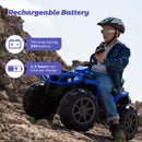 24V Kids Ride-On 4 Wheeler Quad Car with LED Lights, Adjustable 4-6 mph Speed Magic Cars 1