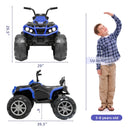 24V Kids Ride-On 4 Wheeler Quad Car with LED Lights, Adjustable 4-6 mph Speed Magic Cars 6