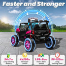 24V Electric Pink UTV Toy Truck for Kids with Remote Control - 2 Seater Magic Cars 1