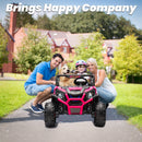 24V Electric UTV Truck for Kids with 3 Speed Remote Control - Pink Magic Cars 10