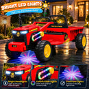 24V Ride-On Tractor for Kids with Bluetooth Music, LED Lights, and 5 MPH Speed, Suitable for Ages 3-8 Magic Cars 1