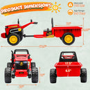24V Ride-On Tractor for Kids with Bluetooth Music, LED Lights, and 5 MPH Speed, Suitable for Ages 3-8 Magic Cars 3