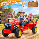 24V Ride-On Tractor for Kids with Bluetooth Music, LED Lights, and 5 MPH Speed, Suitable for Ages 3-8 Magic Cars 5