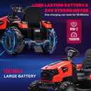 24V Kids Electric Ride-On Tractor with Trailer and Remote Control Vehicle Toy Car Magic Cars 15