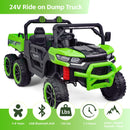 24V Electric 2-Seat Kids Ride-On Truck with 6 Wheels and Remote Control Battery Power Magic Cars 2