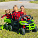 24V Electric 2-Seat Kids Ride-On Truck with 6 Wheels and Remote Control Battery Power Magic Cars 5