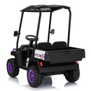 24V Kids 4WD Ride-On Truck 2-Seater Golf Cart with Sun Shade, Storage Trunk, and Remote Control Magic Cars 17