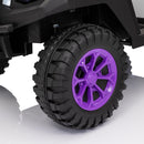 24V Kids 4WD Ride-On Truck 2-Seater Golf Cart with Sun Shade, Storage Trunk, and Remote Control Magic Cars 25