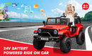 24V Battery-Powered Kids Electric Ride-On Jeep Truck Car with 4 Wheels Magic Cars 2