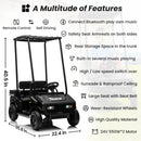 24V Electric Kids Ride-On Truck with Remote Control and Single Seat in Blue Magic Cars 8