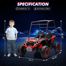 24V Kids 2-Seater 4WD Electric Ride-On UTV Truck with Sun Shade and Remote Control Magic Cars 13