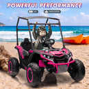 24V Kids 2-Seater 4WD Electric Ride-On UTV Truck with Sun Shade and Remote Control Magic Cars 18
