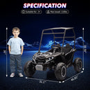 24V Kids 2-Seater 4WD Electric Ride-On UTV Truck with Sun Shade and Remote Control Magic Cars 6