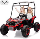 24V Kids 2-Seater 4WD Electric Ride-On UTV Truck with Sun Shade and Remote Control Magic Cars 8