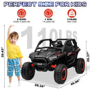 24V Kids Electric UTV 4WD Two-Seater with Remote Control, Bluetooth, LED Lights, and Suspension Magic Cars 7