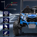 24V Electric 2-Seater Kids Ride-On UTV Truck 800W with Sunshade and Remote Control Blue Magic Cars 2