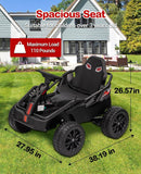 24V Battery-Powered Kids Ride-On UTV Truck Toy with 800W Motors and Remote Control, Black Magic Cars 3