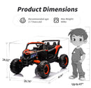 24V Kids Electric Ride-On UTV Car 4-Wheeler Off-Road Toy with Remote Control Magic Cars 6