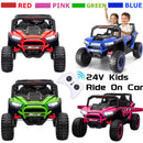 24V Kids Electric Ride-On UTV Car 4-Wheeler Off-Road Toy with Remote Control Magic Cars 1