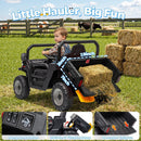 24V Black Electric Dump Truck UTV for Kids with Remote Control and Bluetooth Magic Cars 2