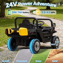 24V Black Electric Dump Truck UTV for Kids with Remote Control and Bluetooth Magic Cars 8